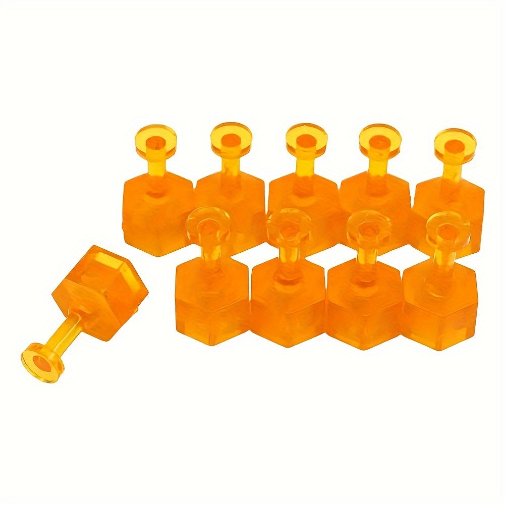 10 Pcs Auto PDR Glue Tabs Dent Removal Tools Orange Repair Kit