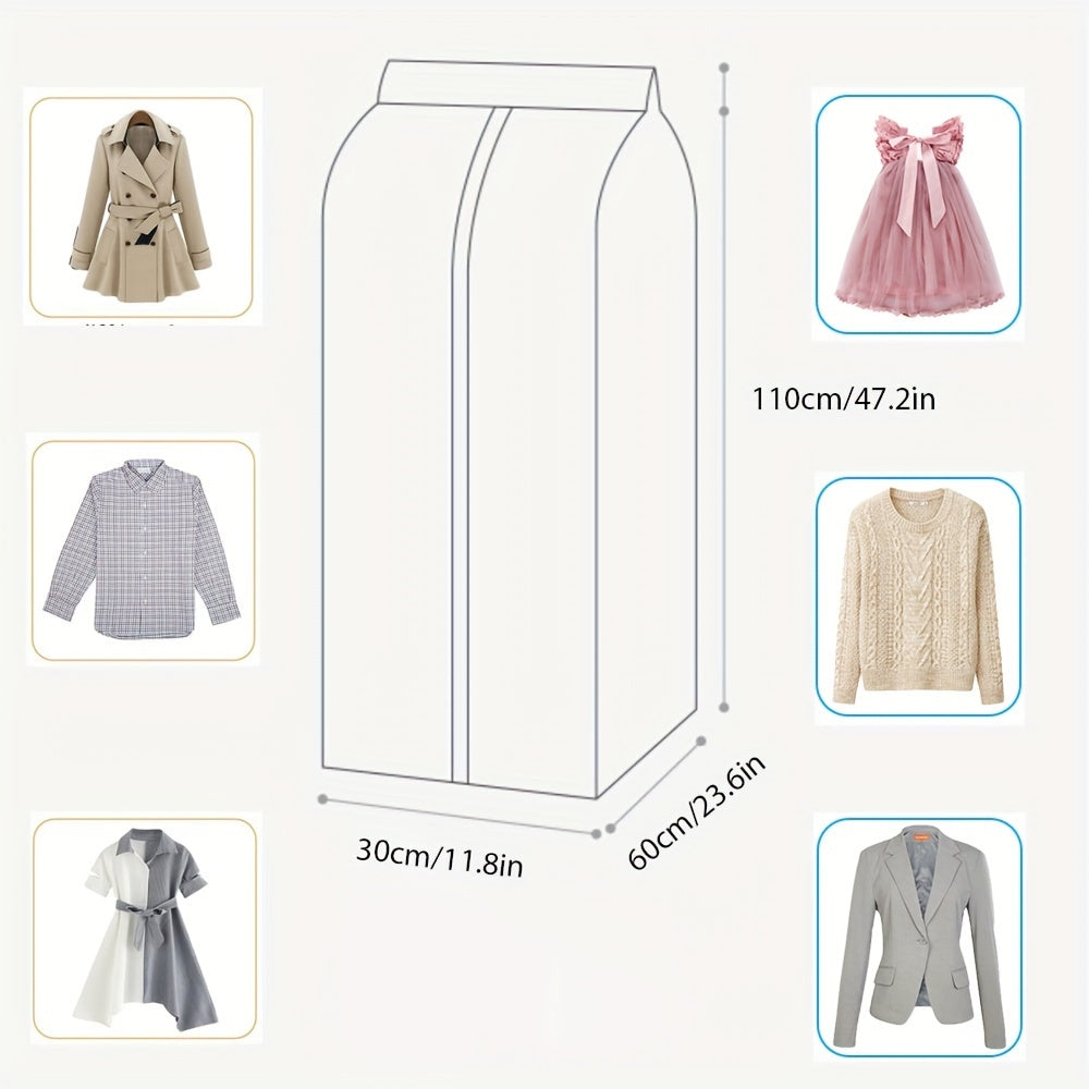 Kiyimlar saqlash uchun mustahkam zippersi va qalinlashtirilgan material bilan kiyim sumkasi