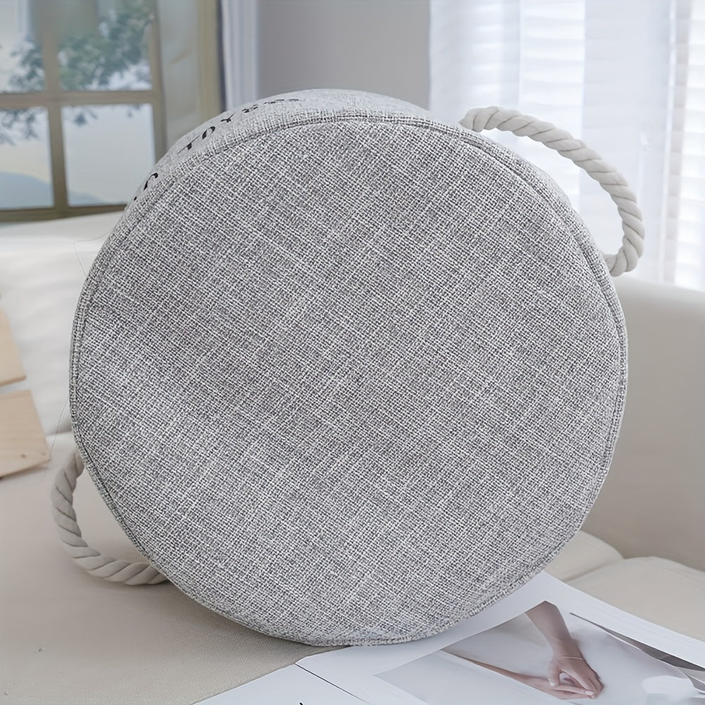 Большая круглая корзина-органайзер для хранения игрушек для собак из холста для аксессуаров питомца