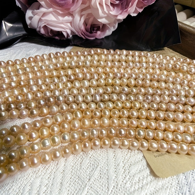 Унисекс розовое винтажное ожерелье из пресноводных жемчужин натуральные ручные украшения для дней рождения, свадеб и юбилеев