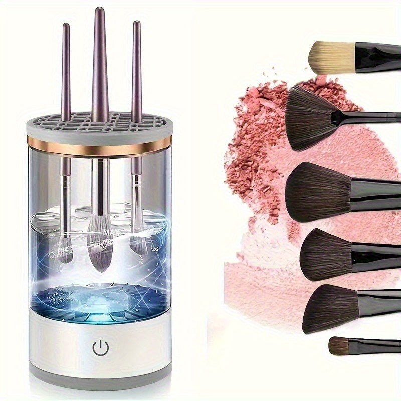 USB-Powered Makeup Brush Cleaner Odorless Durable Plastic No Batteries Needed