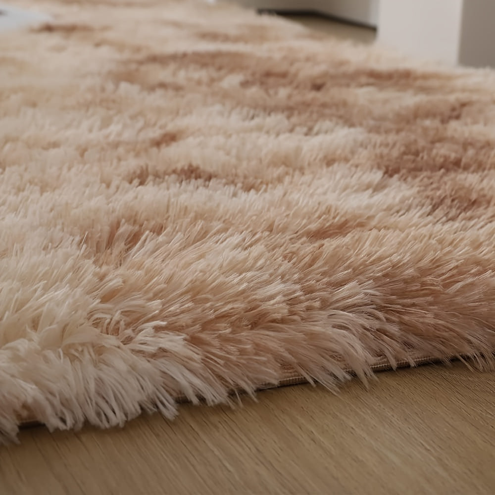 Soft Shaggy Tie-Dye Area Rug, Indoor, 70x70cm, Machine Washable