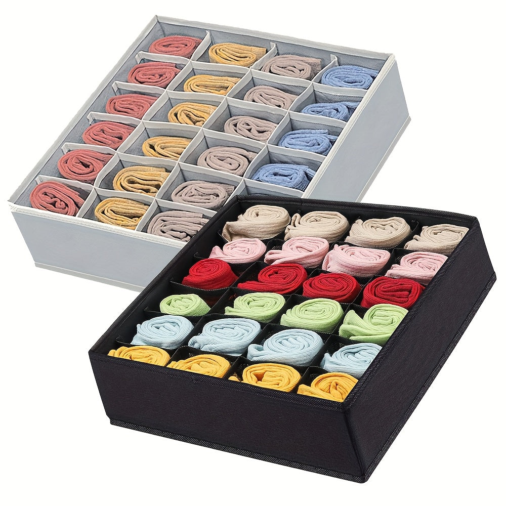 Clothes Organizer for Socks Underwear Ties and Ornaments Polyamide Solid Color Storage Box