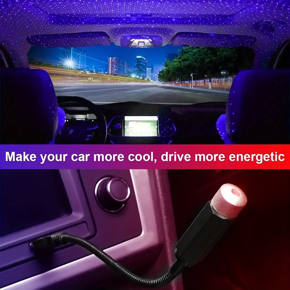 Luz LED interior para coche con proyector para atmósfera y ambiente