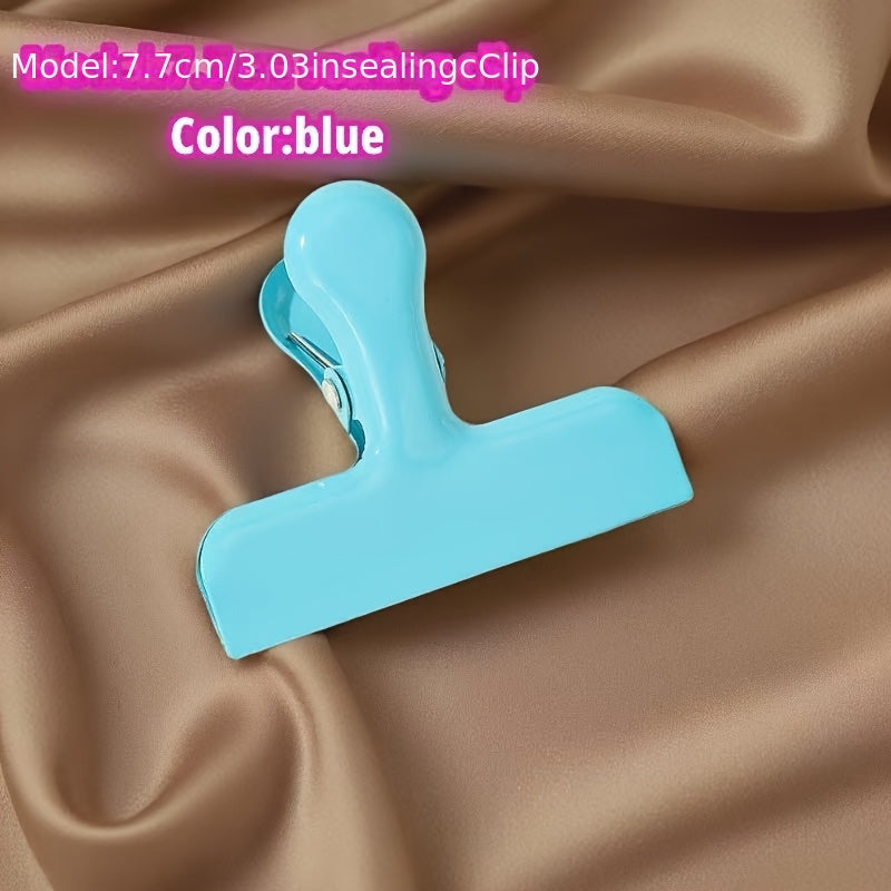 7.7cm Gold Food Bag Sealer Clip and Document Holder Clip Multipurpose Organizer