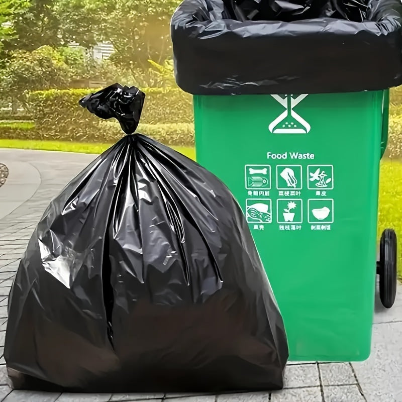 Mustahkam Polietilen Axlat Qoplari - 50 yoki 100 ta to'plamlarda mavjud - Oshxona, Yashash xonasi, Patio uchun ko'p maqsadli bir martalik qoplar - Uy, Bog' va Tijorat foydalanish uchun qalin plastik qoplamalar