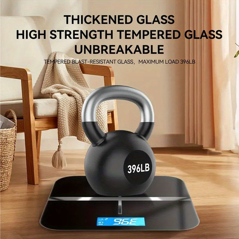 Body scale with wide platform large capacity accurate readings backlit LCD display ideal gift