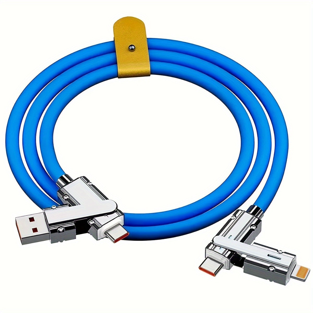 4-in-1 Data Cable for iPhone, Samsung, Honor, Xiaomi Fast Charging 100W