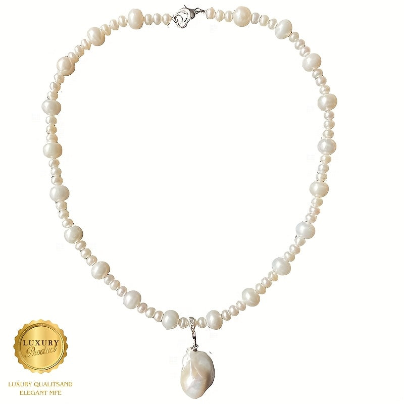 Freshwater Pearl Necklace for Women Adjustable Clasp Elegant Jewelry for Special Occasions