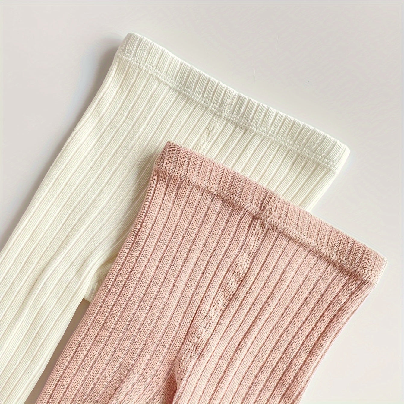 Set of 2 Girls Baby Leggings with Bow Design for Spring and Autumn Outdoor Wear