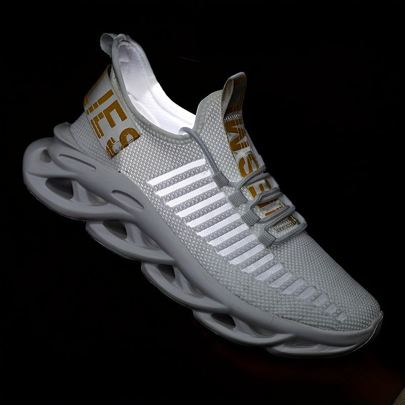 Men's Breathable Shock Absorption Non-Slip Casual Sneakers for Jogging and Walking