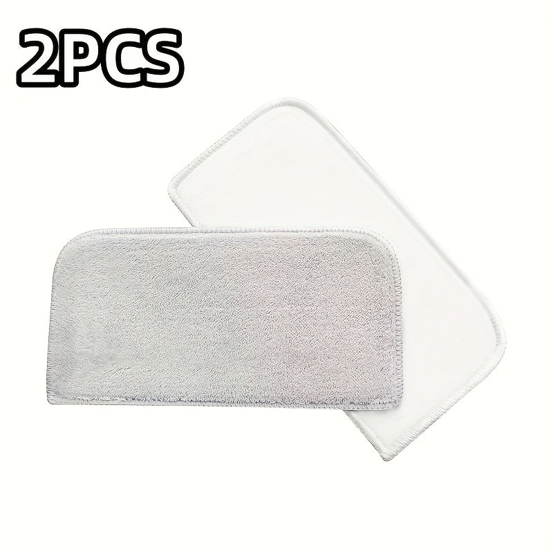 Half-Moon Microfiber Mop Pads Reusable Wet Dry Floor Cleaning Pads for Hardwood Tile Linoleum