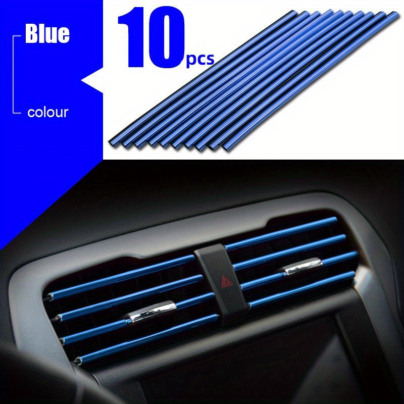 Universal Car Interior Air Conditioning Outlet Decorative Soft Strip