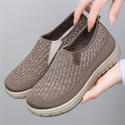 Women's Slip-On Casual Sneakers - Breathable Knit, Lightweight, All-Season