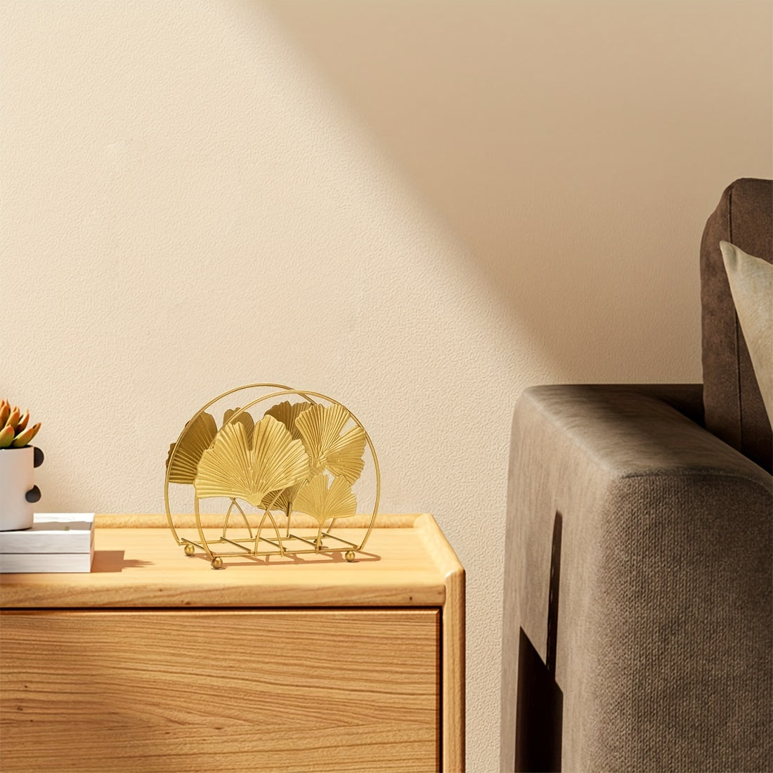 Napkin Holder for Coffee Shops and Hotels Stainless Steel Vertical Half-Round Durable