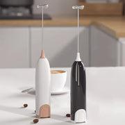 Electric Milk Frother Plastic Drink Foamer Whisk Mixer 1000RPM Battery Powered