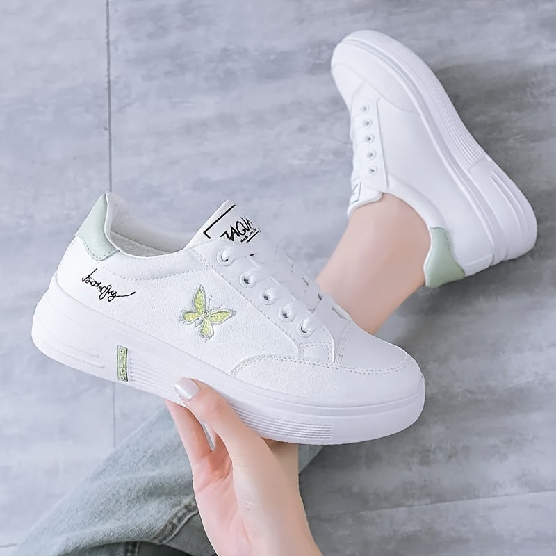 Women's White Breathable Sneakers for Casual, Running, Fitness, Hiking