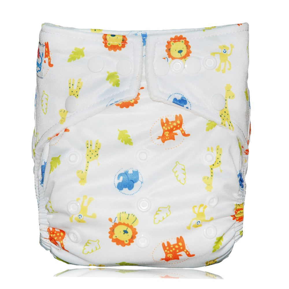 Reusable Cloth Diapers for Babies 0+ Waterproof Highly Absorbent Adjustable Fit Pink Blue White