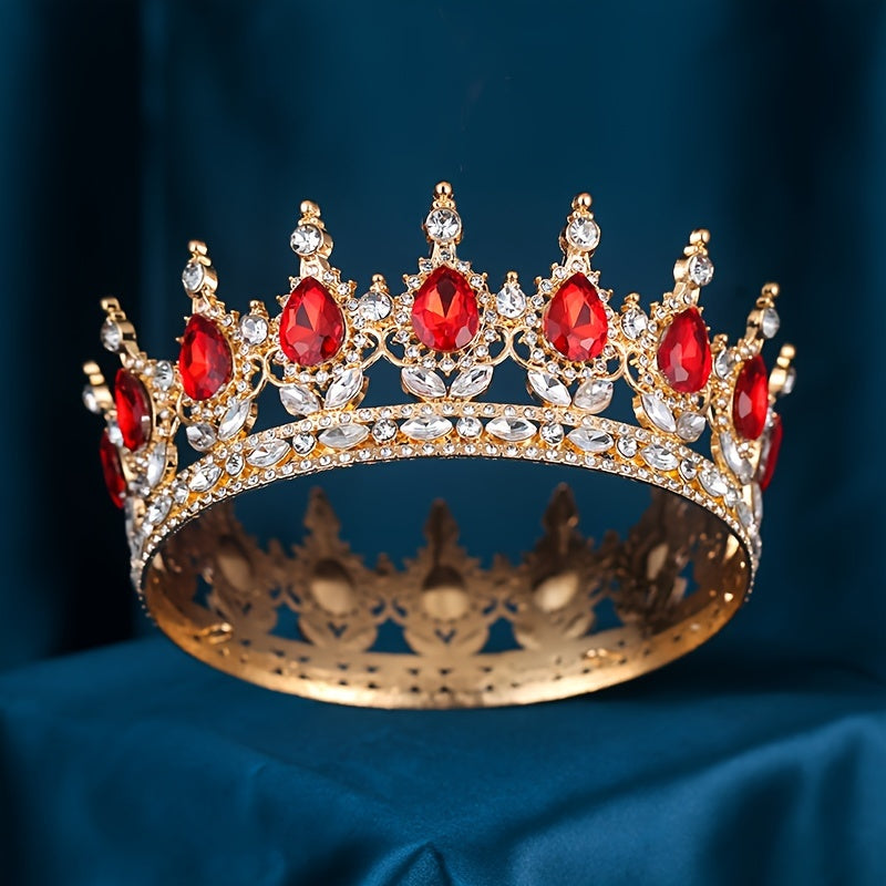 Rhinestone Tiara for Women Wedding Prom Bridal Hair Accessory Elegant Crown