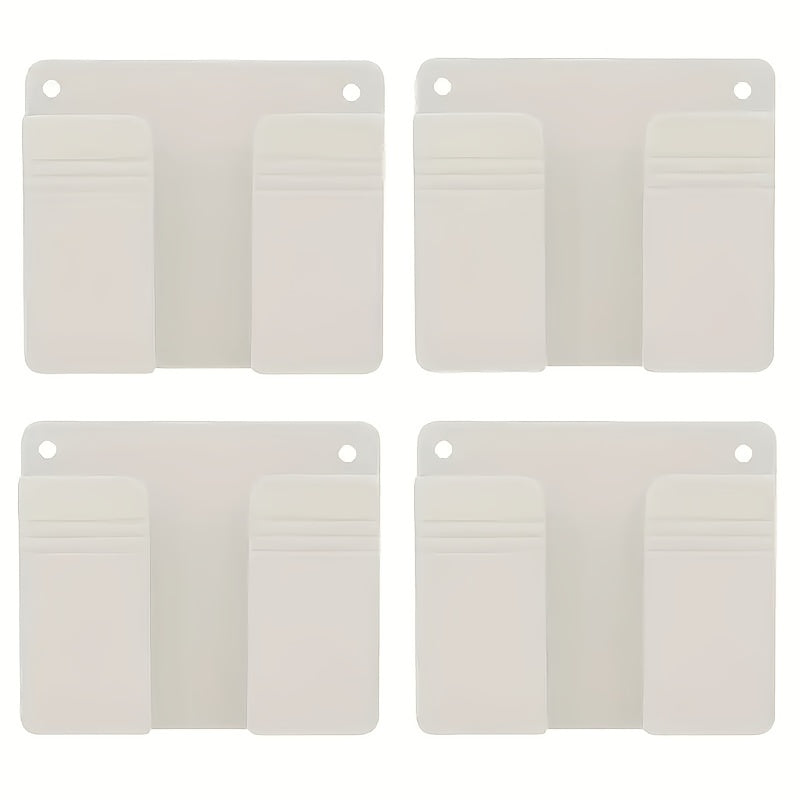 Mobile Phone Charging Stand with Remote Control Storage Wall Mount Organizer