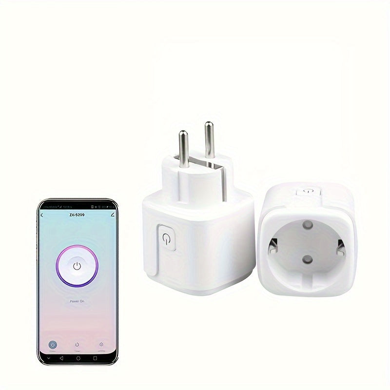 Enchufes inteligentes WiFi EU 16A Pack de 4 compatibles con Google Assistant Alexa Montaje en pared