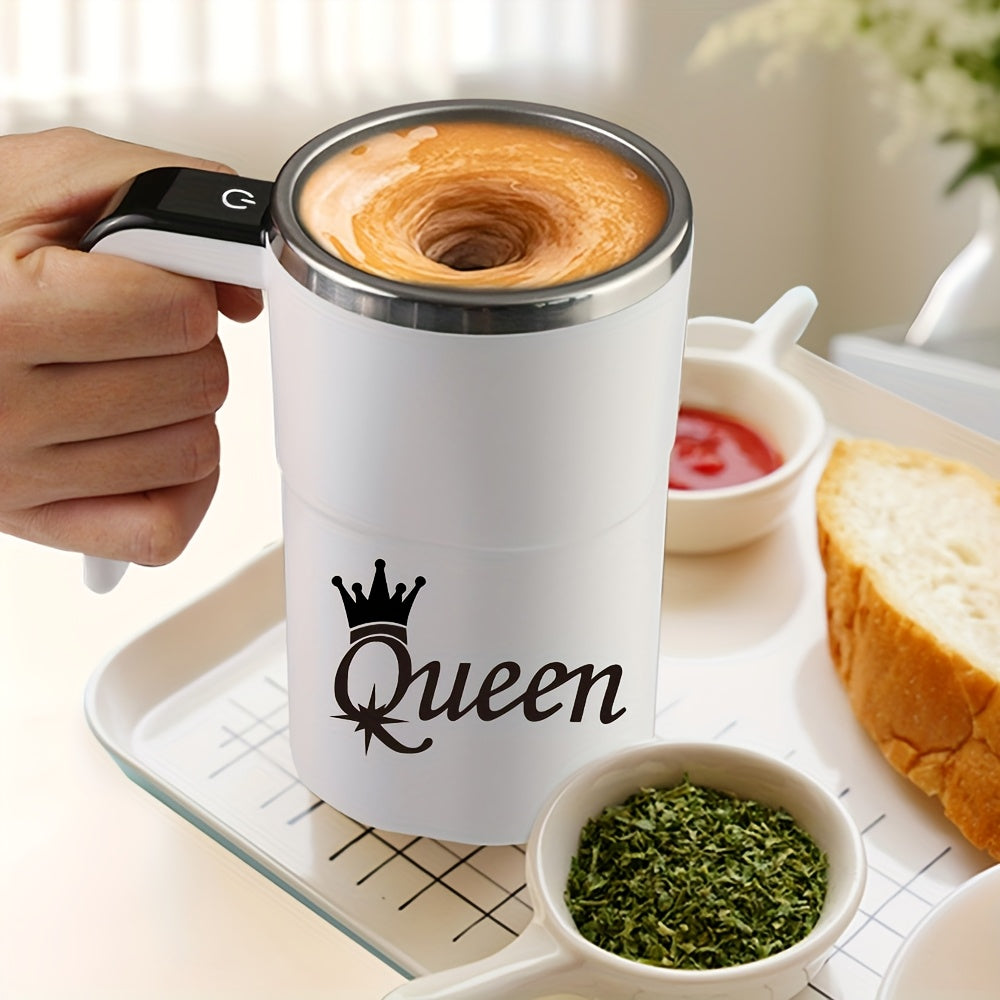 Automatic Stirring Mug With Digital Display Rechargeable Travel Coffee Cup