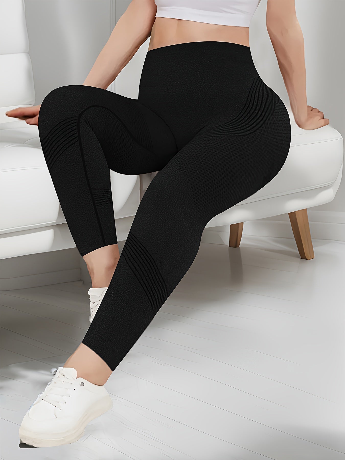 Plus Size Skinny Leggings Women High Waist Stretchy Casual Spring Summer Pack of 3