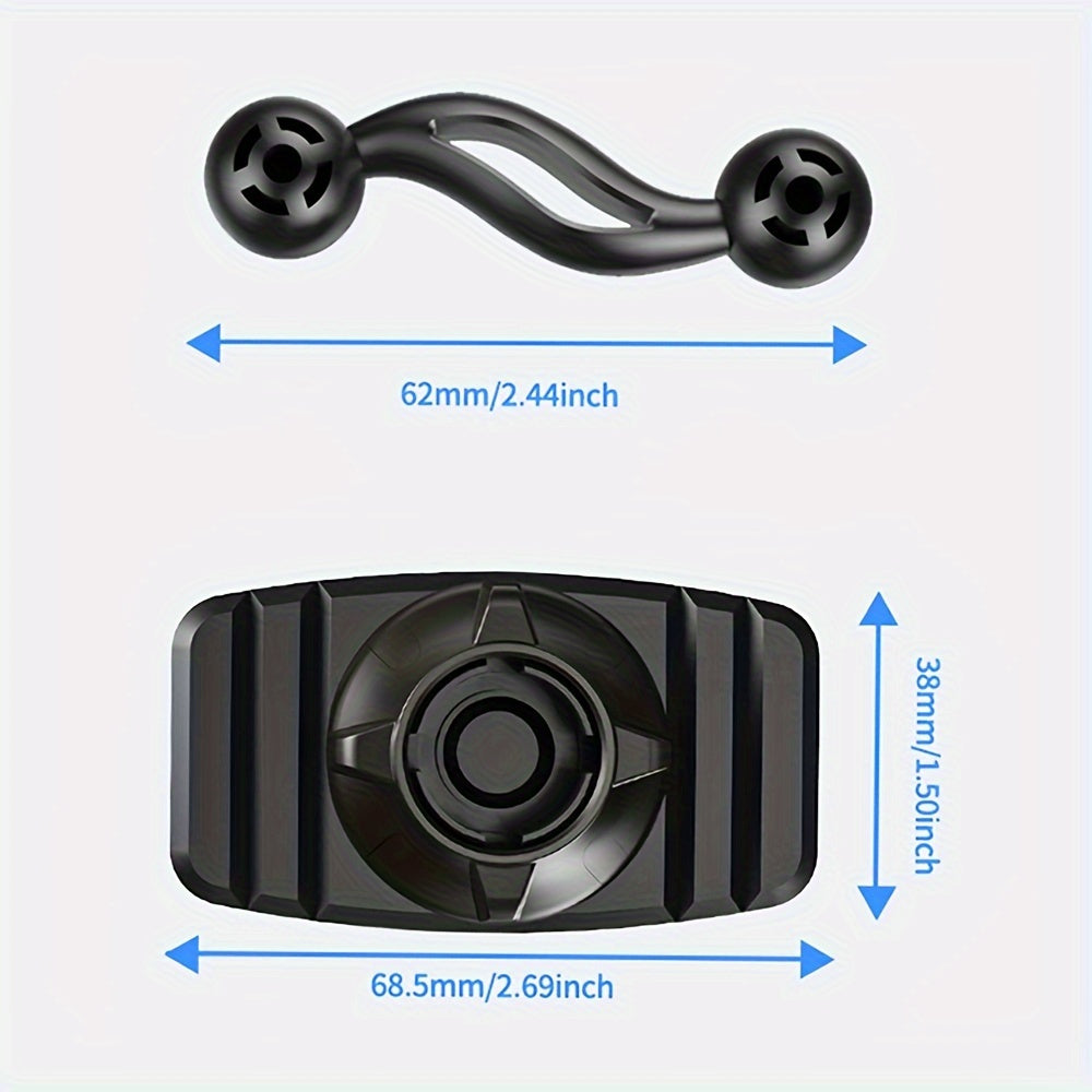Universal 17mm Ball Head Car Phone Holder Silicone Suction Cup Magnetic Mount