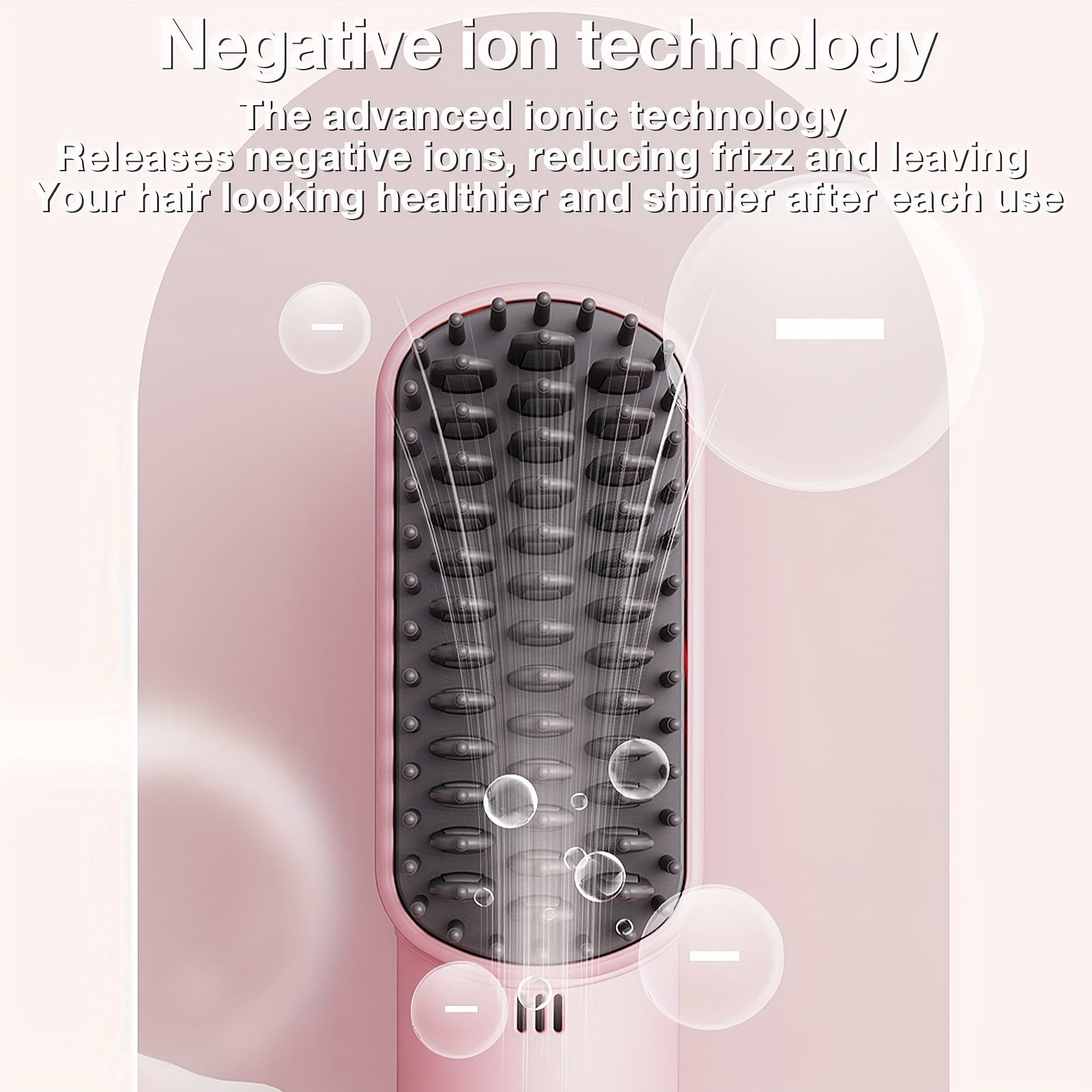 GENAI Portativ Soch Tizgich Tarak - Tez Isitish, Salbiy Ion Texnologiyasi, Barcha Soch Turlari, Sayohat Uchun Qulay