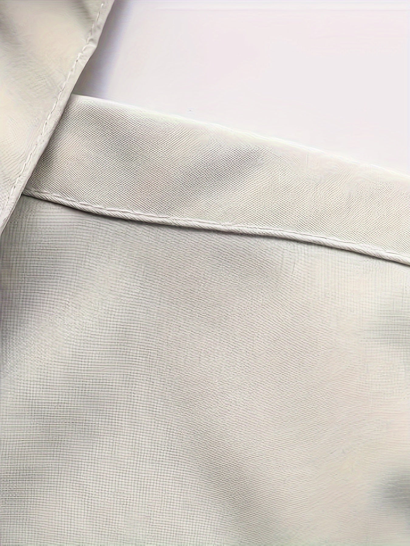 Men's White Hooded Parka Jacket with Zipper Closure and Multiple Pockets Plus Size for Fall Winter