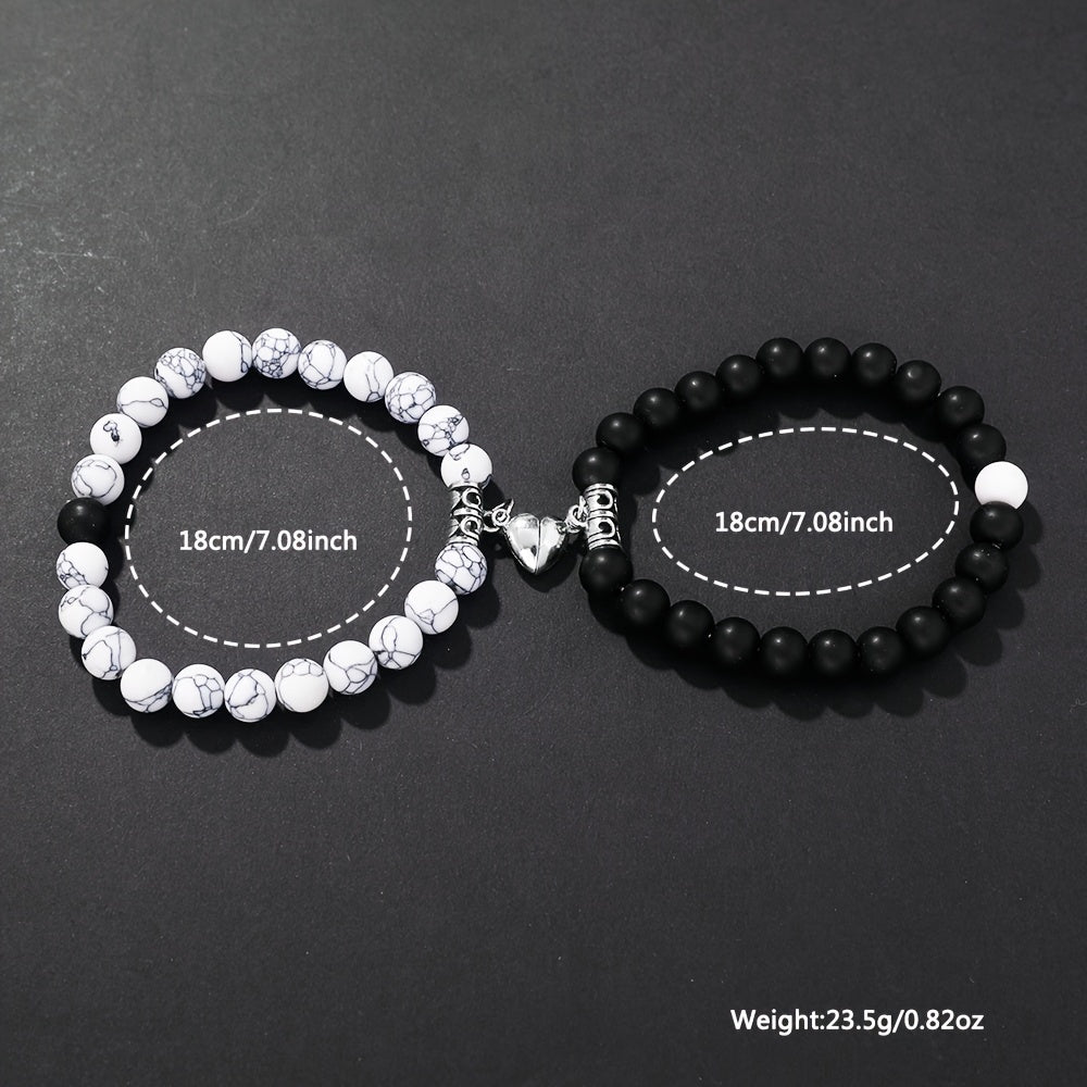 Set of 4 Couples Watches and Bracelets Silicone Bands Quartz Movement Zinc Alloy Cases Gift for Valentine's Day