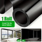 Blackout Window Film Roll 49.78x199.9cm Light Blocking Privacy UV Protection