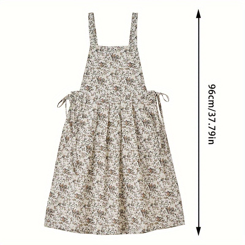 Korean Print Apron 100% Cotton Adjustable Waistband Kitchen Cooking Apron