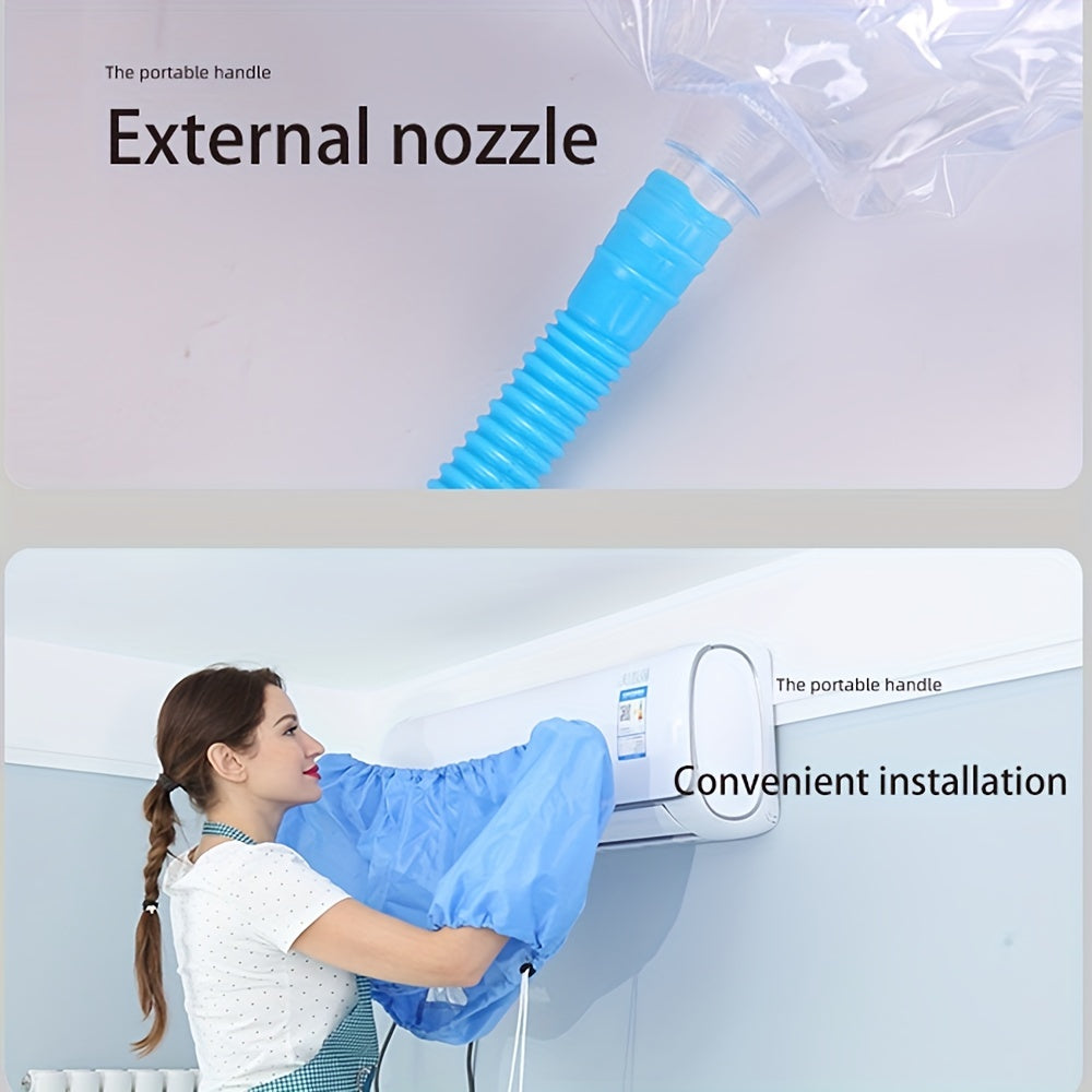 Air Conditioner Cover with Elastic Retractable Rope Polyester Easy Maintenance