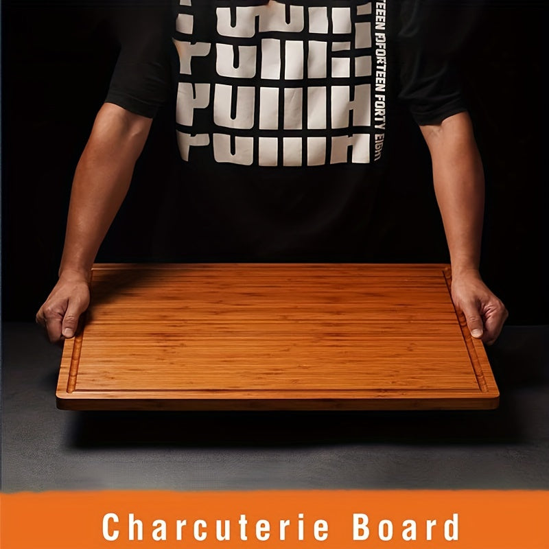 Wooden Cutting Board for Chopping Slicing and Serving Cheese Meat Fruits
