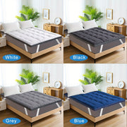 Топпер для матраса сверхтолстый для облегчения боли в спине, дышащая натяжная подкладка до 21 дюйма