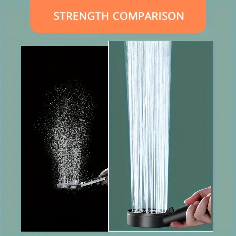 Water-Saving Hand Shower with 5 Modes Adjustable Spray Wall-Mounted Plastic Accessory