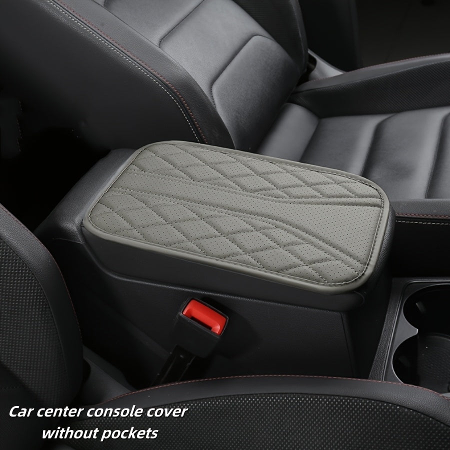 Universal Car Armrest Pad Heightening Scratch-Proof Storage Pocket