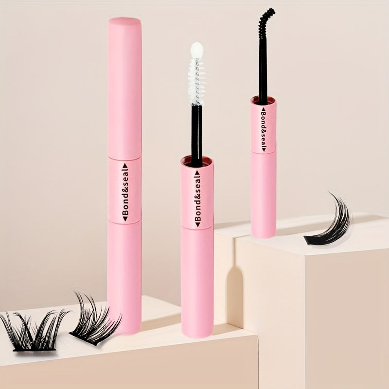 Pegamento para pestañas negras de larga duración para extensiones, resistente al agua y fácil de quitar