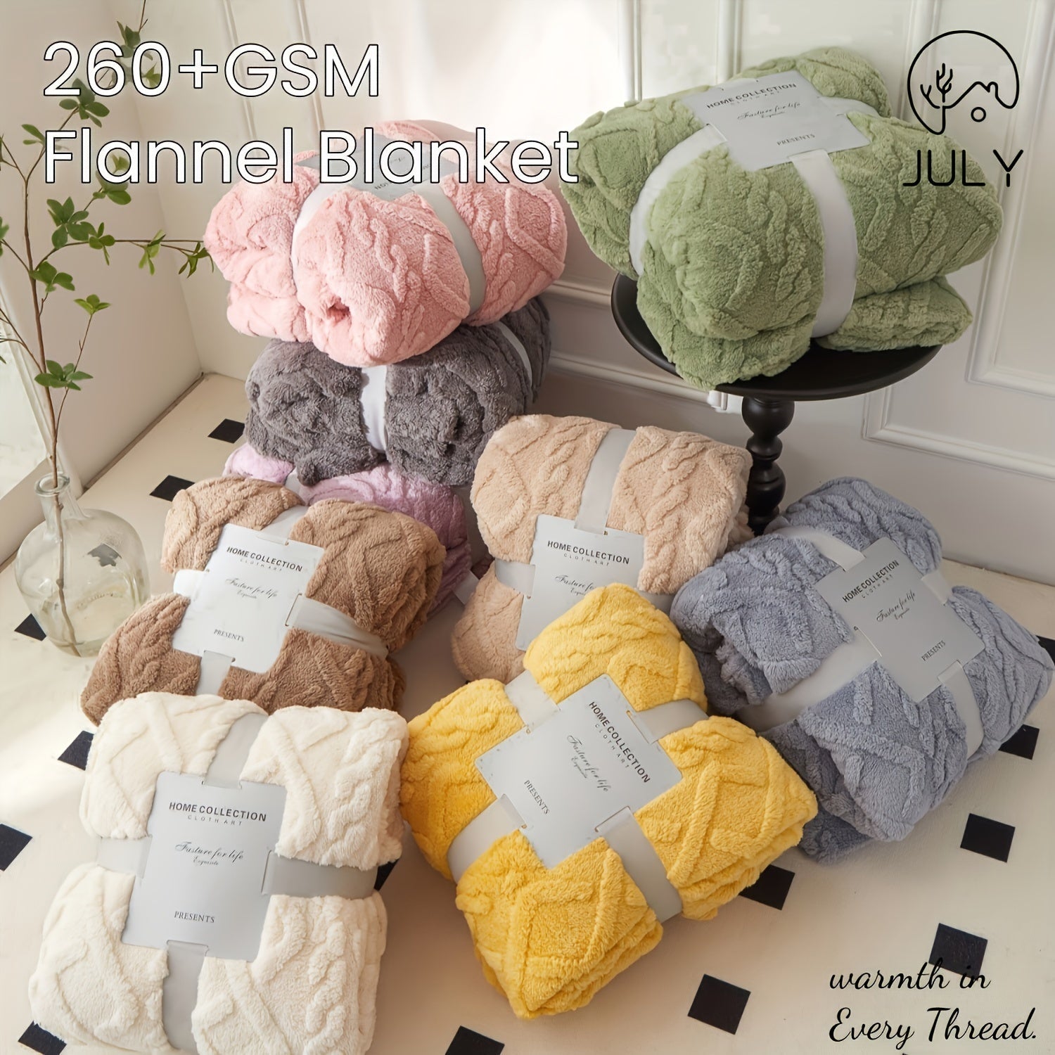 Yagona karavot uchun bir rangli jakard to'rli teri velvetsidan tayyorlangan ko'rpa. Ushbu ko'rpa qo'shimcha issiqlik va qulaylik uchun qalinlashtirilgan, bu esa uni havo konditsioneri uchun tashqi ko'rpa sifatida ishlatish uchun mukammal qiladi.