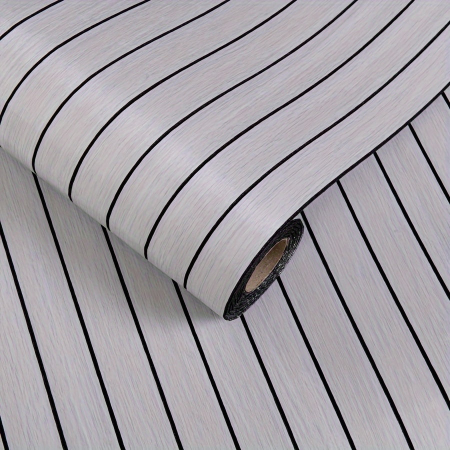 Self-Adhesive 3D Wall Panel Vinyl Curved Edges Shapes and Stripes Style for Ceilings and Partitions