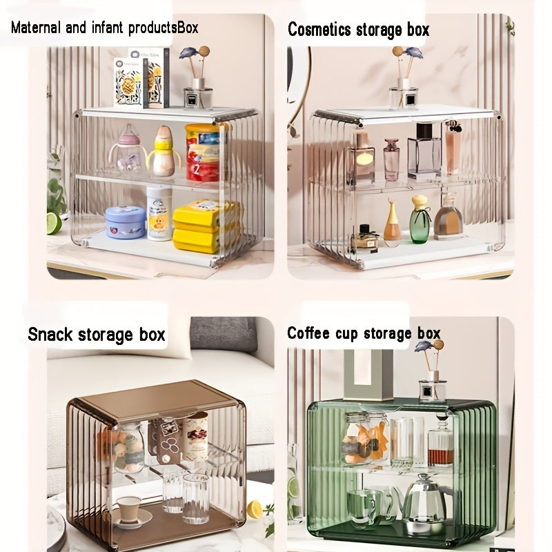 Women Plastic Makeup Organizer with Drawers Waterproof Vanity Storage