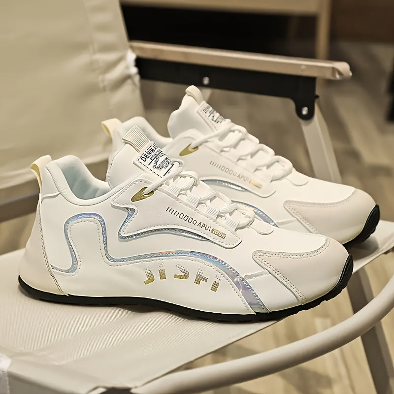 Zapatillas de running de caña baja para hombre con rayas para entrenamiento al aire libre, senderismo, camping y todas las estaciones