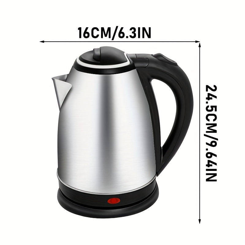 1.8L Electric Kettle BPA-Free 1500W Rapid Boil Black Stainless Steel