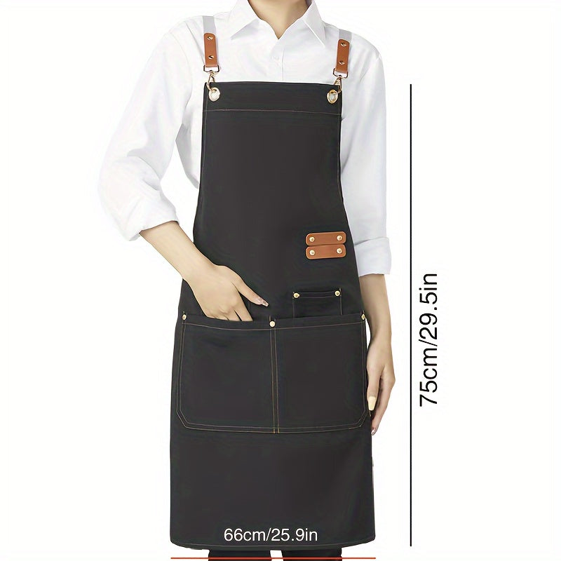 Waterproof Stain-Resistant Restaurant Apron with Pockets for Men and Women