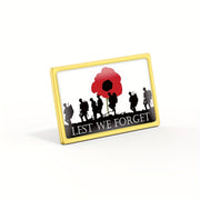 Memorial Soldier Service Brooches Set of 10 Vintage Military Lapel Pins