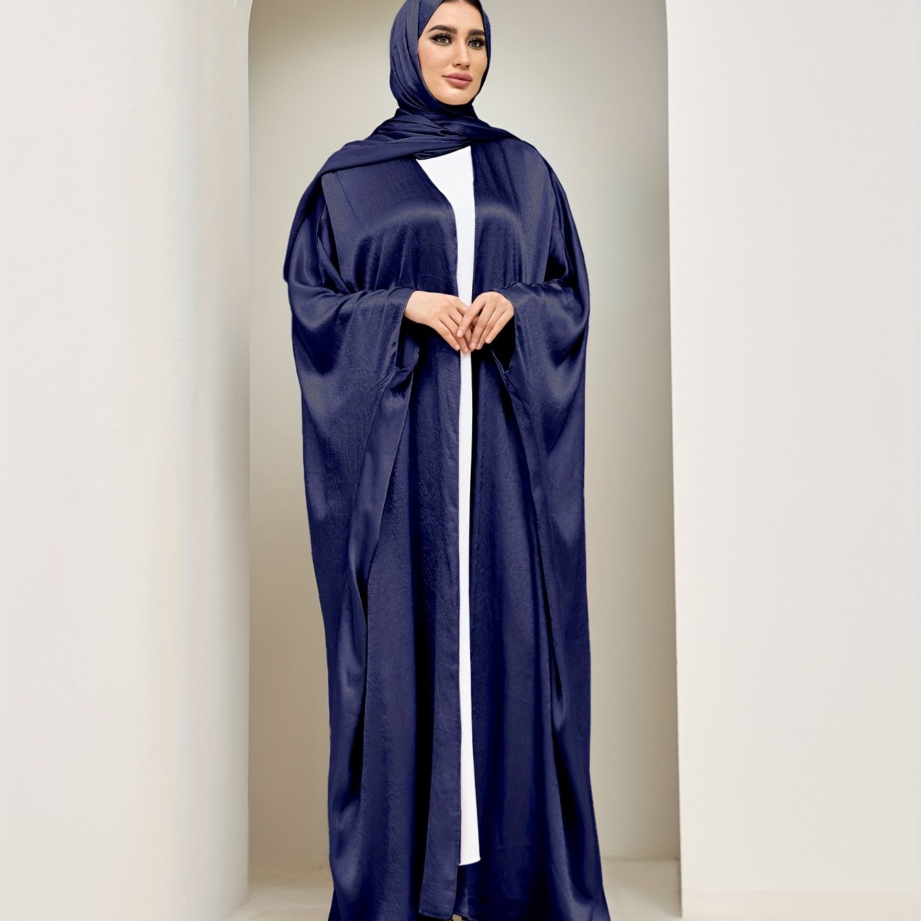 Pañuelo de mujer talla grande de gasa, bata suelta grande, ropa islámica