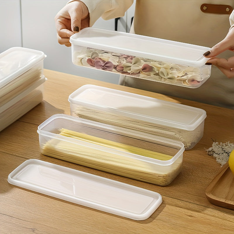 BPA-Free Clear Food Storage Containers Set with Lids for Pasta and Grains