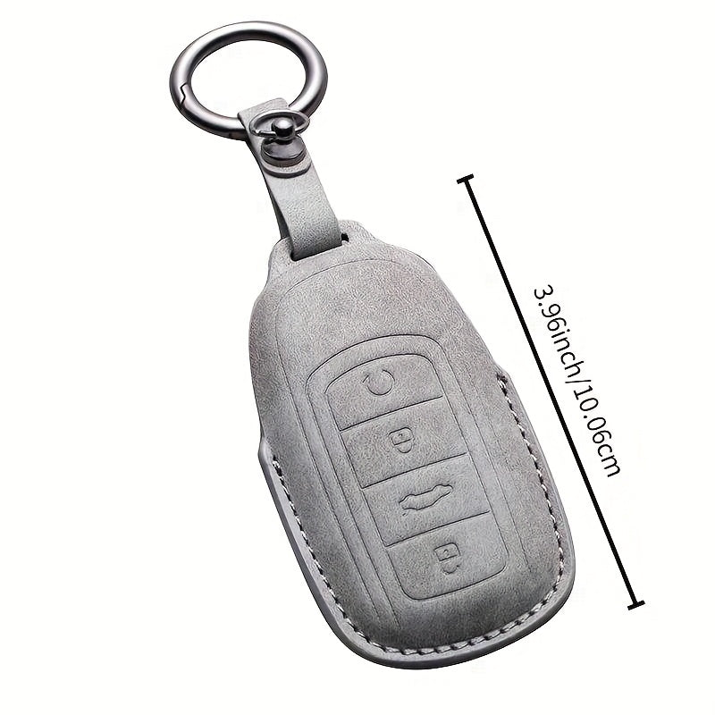 Car Remote Key Cover Premium PU Leather Durable Anti-Fall for Various SUV Models