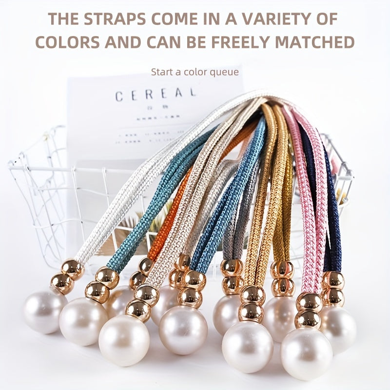 Французские завязки для штор, набор из 2 штук с искусственными жемчужинами, элегантные держатели для драпировок окон, декоративные аксессуары для штор для дома, спальни и офисного декора.